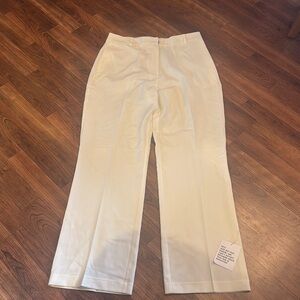 Elegant White Wide-Leg Trousers